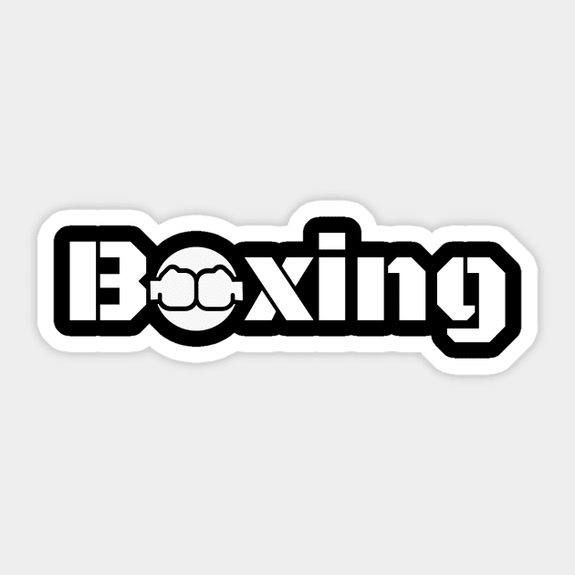 Boxing t-shirt Sticker by SunArt-shop